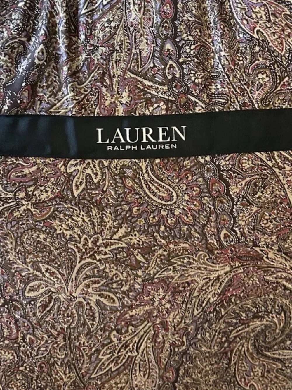 NEW 3-pc Ralph Lauren HALLIE Paisley Full/Queen Cotton Comforter Set MSRP $355
